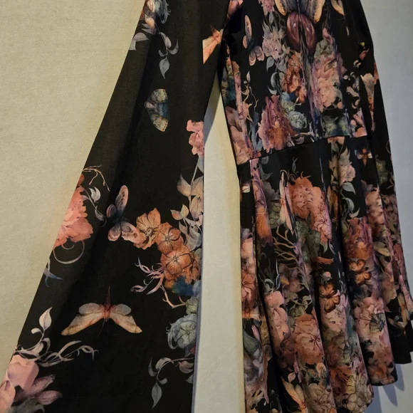 Blackmilk Multicolor Floral Long Sleeve Dress - Picture 11 of 11